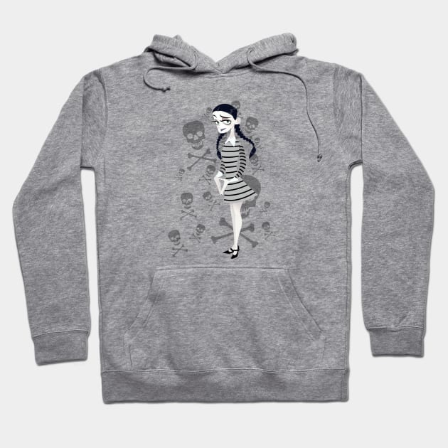 Wednesday Addams Hoodie by ColeDrawsStuff